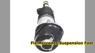 Réparation des amortisseurs de suspension pneumatique arrière Mercedes Classe S W221 W216