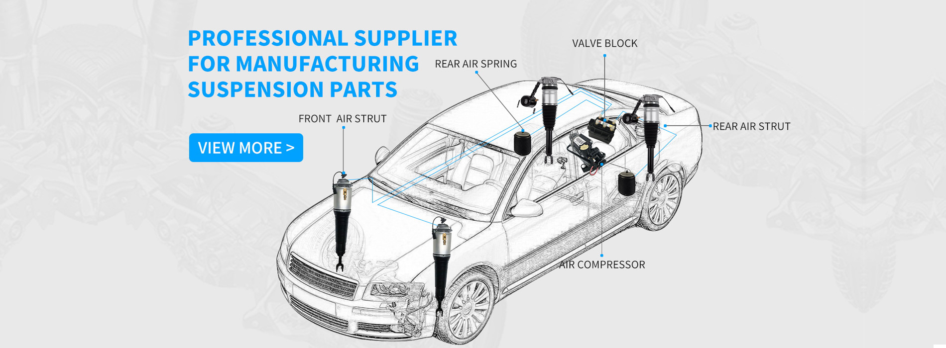 Qualité Pièces de suspension d'air de benz de Mercedes usine